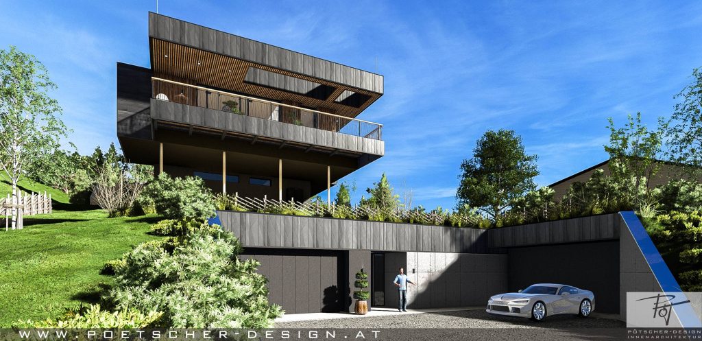 Privathaus auf Stelzen - Pötscher Design