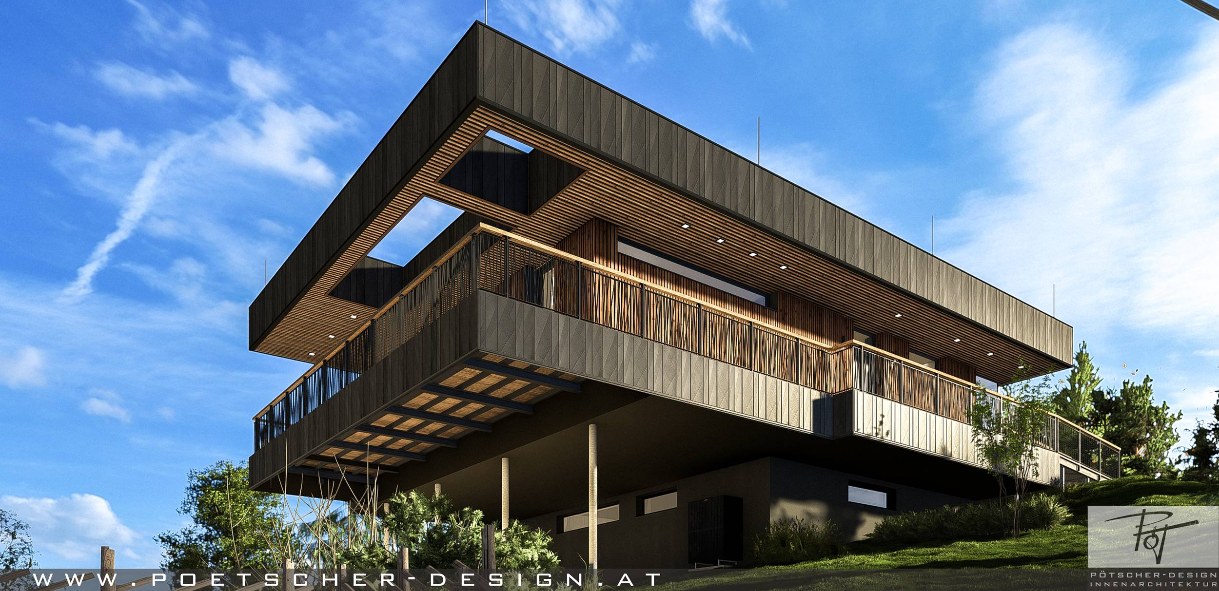 Privathaus auf Stelzen - Pötscher Design
