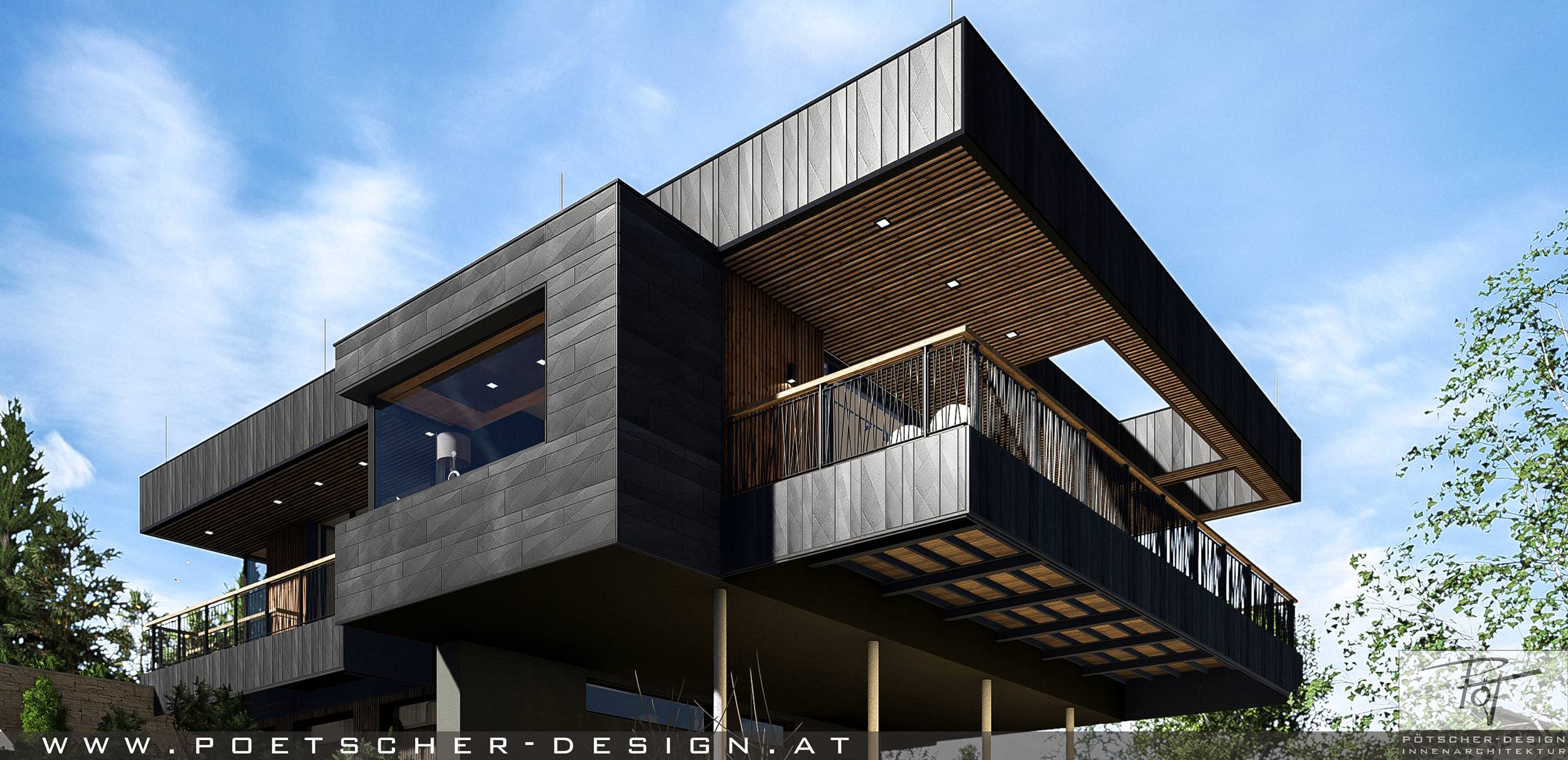 Privathaus auf Stelzen - Pötscher Design